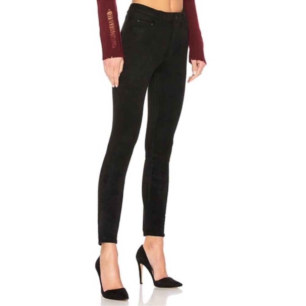 MOTHER The Looker Jeggings in Black Magic